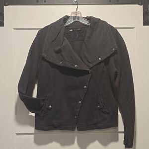 Maurices Gray Jacket Modern Asymmetrical Design